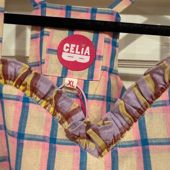 CeliaB Multicolor Checkered Midi Dress - Picture 3 of 4